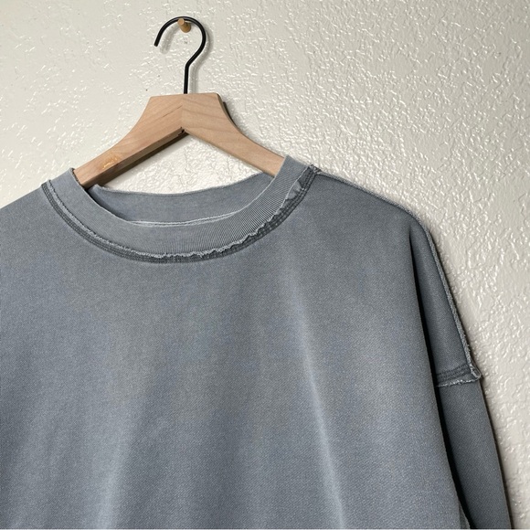 FP Movement Free People Solid Metti Crew Oversized Distressed - Picture 7 of 12